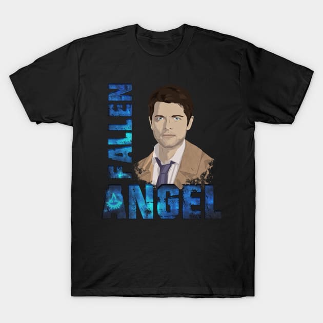 Castiel Fallen Angel (V.1) T-Shirt by potatonomad